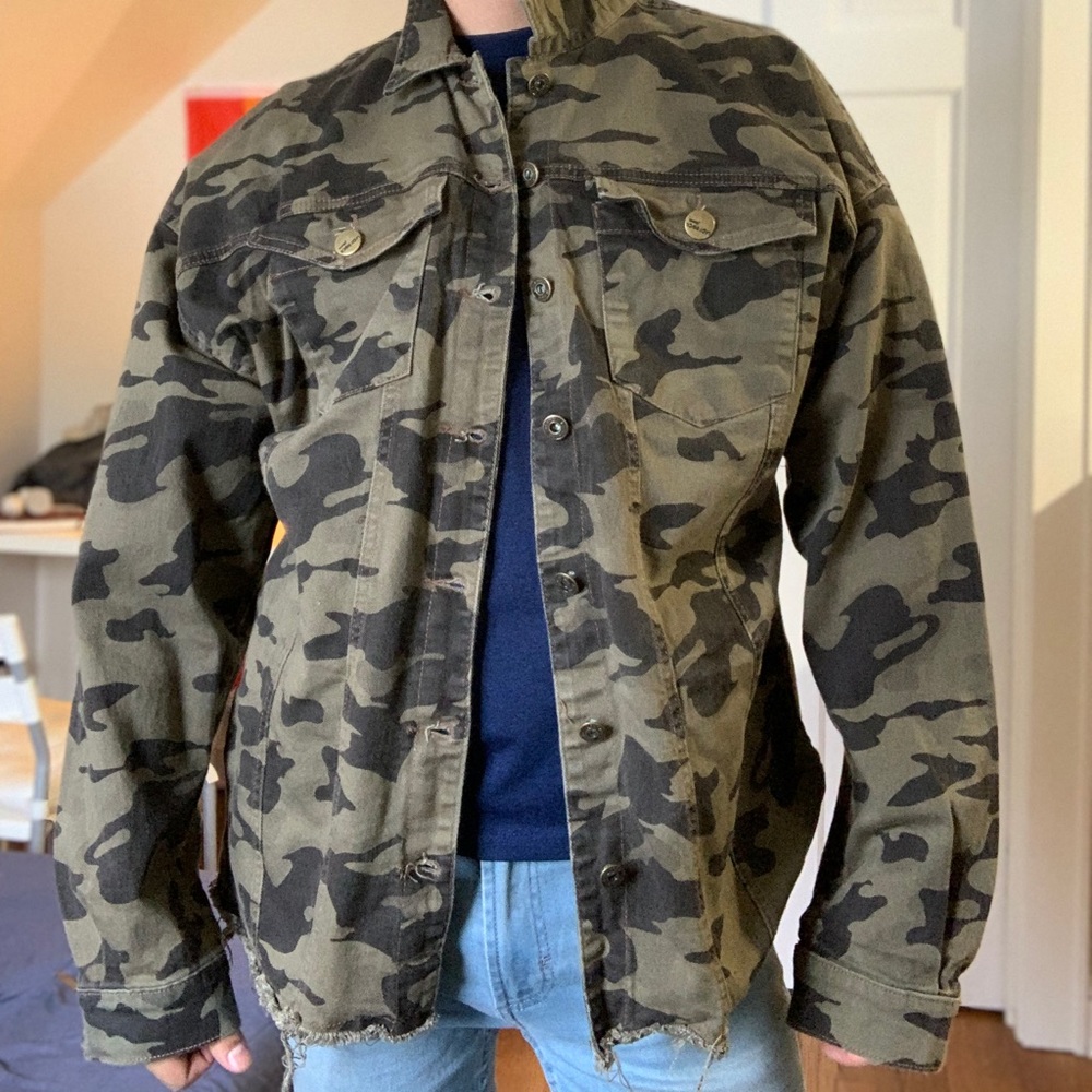 Oversized military jacket